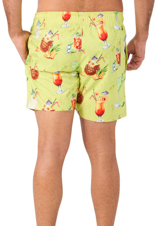 Thumbnail 2: Psycho Tuna Men's Drink Print Swim Shorts 