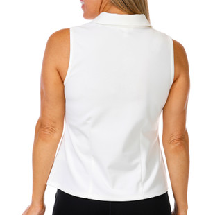Thumbnail 6: RIO & RIAN Women's Sleeveless Ponte Button Up Top 