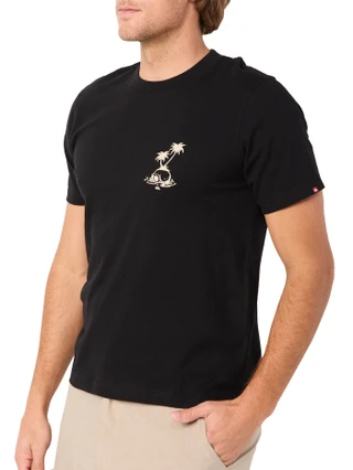 Thumbnail 2: Quiksilver Men's Solid Short Sleeve Logo Tee 