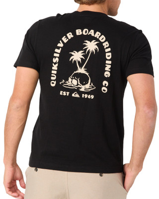 Thumbnail 3: Quiksilver Men's Solid Short Sleeve Logo Tee 