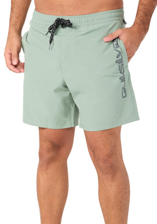 Thumbnail 1: Quiksilver Men's Logo Swim Shorts  