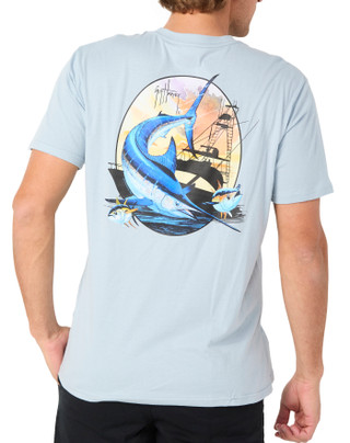 Thumbnail 4: Guy Harvey Men's Short Sleeve Grand Slam Logo Tee 