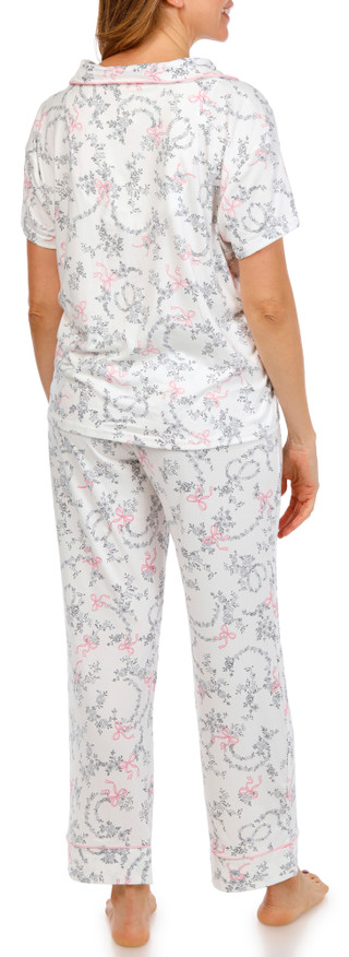 Thumbnail 2: Laura Ashley Women's 2 Pc Floral Pajama Pants Set 