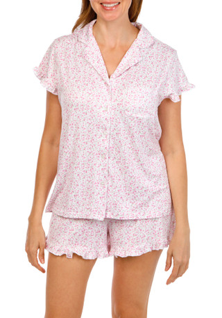 Thumbnail 1: Laura Ashley Women's 2 Pc Pajama Shorts Set 