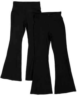 Thumbnail 2: 90 Degree Big Girl's 2 Pk Active Flared Leggings 