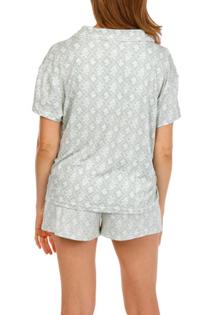 Thumbnail 2: Laura Ashley Women's 2 Pc Floral Pajama Shorts Set 