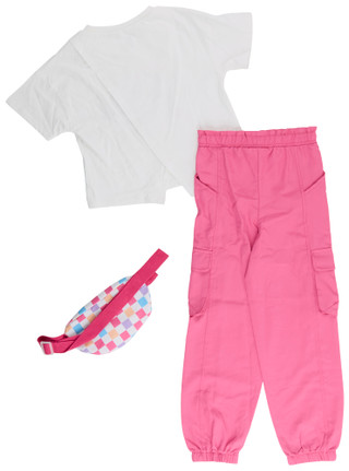 Thumbnail 6: Rarity Little Girls 3 Pc Born To Sparkle Tee, Shorts & Cargo Bag 