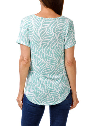 Thumbnail 2: Daisy + Coco Women's Sophie Split Neck Top 