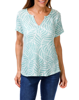 Thumbnail 1: Daisy + Coco Women's Sophie Split Neck Top 