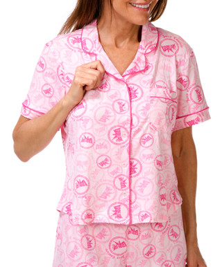 Thumbnail 2: Laura Ashley Juniors 2 Pc Scottie Pajama Shorts Set 