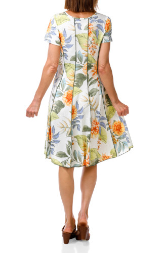 Thumbnail 2: Sami & Jo Women's Short Sleeve Floral Panel Dress 