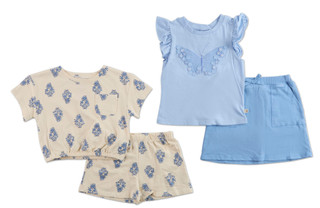 Thumbnail 1: BEARPAW Little Girls 4 Pc Shorts Set  