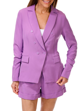 Thumbnail 4: Venus Women's 2 Pc Shorts & Jacket Set 