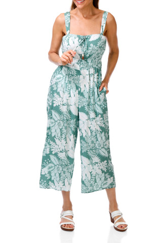 Thumbnail 1: Luxology Women's Shirred Waist Gaucho Jumpsuit  