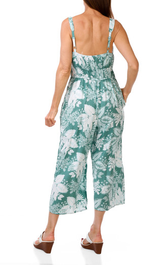 Thumbnail 2: Luxology Women's Shirred Waist Gaucho Jumpsuit  