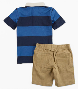 Thumbnail 2: Wrangler Little Boys 2 Pc Shorts Set  
