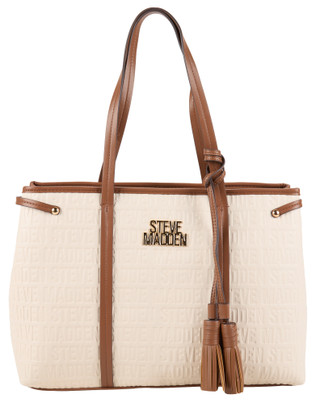 Thumbnail 1: Steve Madden Large Logo Embossed Tote Bag 