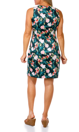 Thumbnail 2: Stella Parker Women's Sleeveless Wrap Dress with Overlay 