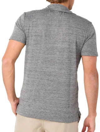 Thumbnail 2: Hurley Men's Space Dye Print Polo Shirt  