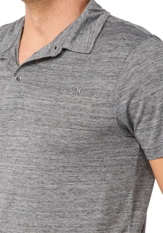 Thumbnail 3: Hurley Men's Space Dye Print Polo Shirt  