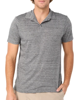 Thumbnail 1: Hurley Men's Space Dye Print Polo Shirt  