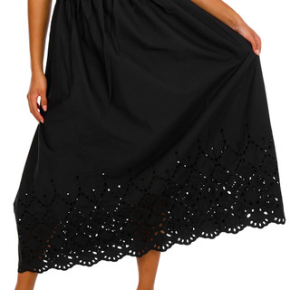 Thumbnail 4: Blu Pepper Juniors Sleeveless Eyelet Midi Dress 