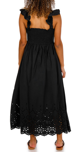 Thumbnail 8: Blu Pepper Juniors Sleeveless Eyelet Midi Dress 