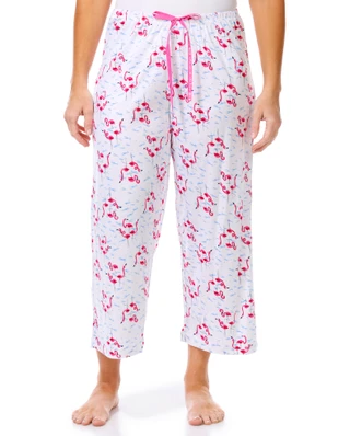 Thumbnail 1: Hue Women's Flamingo Temp Tech Pajama Capris 
