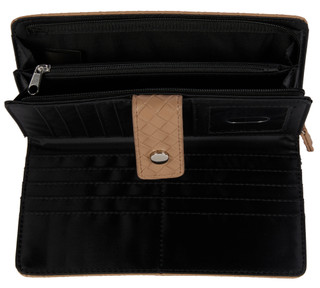 Thumbnail 3: Mundi Faux Leather Woven Clutch 