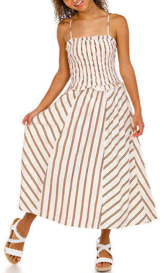 Thumbnail 1: Trixxi Juniors Sleeveless Stripe Dress 