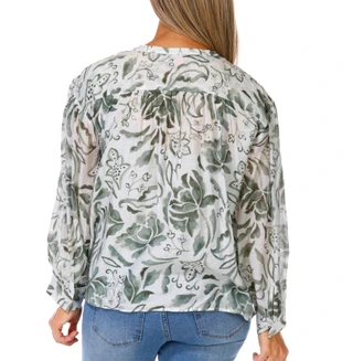 Thumbnail 2: Vince Camuto Women's Oversized Print Peasant Top 