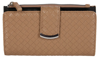 Thumbnail 1: Mundi Faux Leather Woven Clutch 