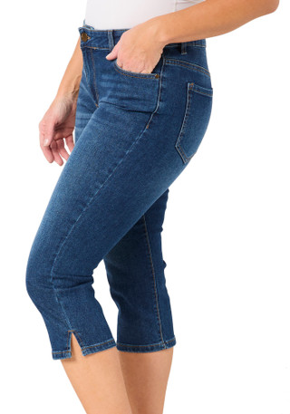 Thumbnail 3: D. Jeans Women's Petite Pedal Pusher Denim Capris 