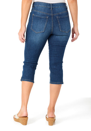 Thumbnail 6: D. Jeans Women's Petite Pedal Pusher Denim Capris 