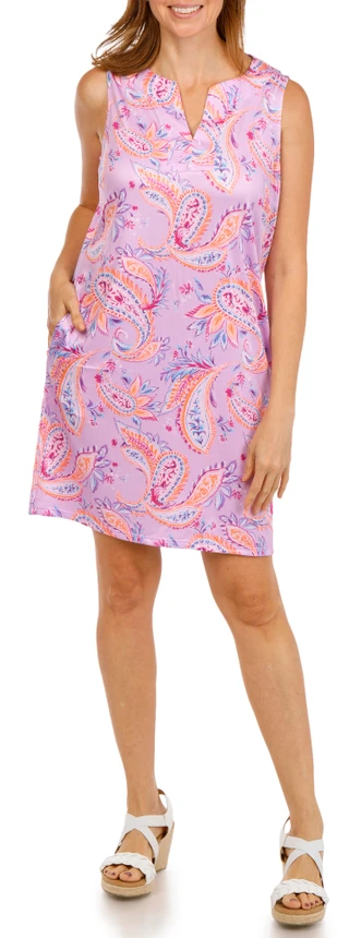 Thumbnail 6: Stella Parker Women's Active Sleeveless Split Neck Dress 