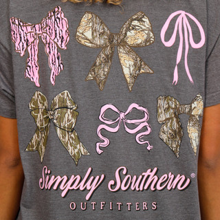 Thumbnail 4: SIMPLY SOUTHERN Juniors Short Sleeve Bows Graphic Tee 