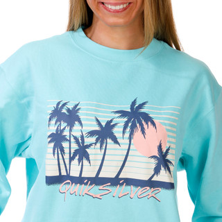 Thumbnail 5: Quicksilver Juniors Long Sleeve Sunset Palm Sweatshirt 