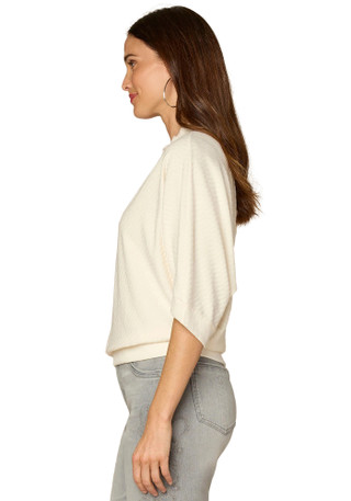 Thumbnail 10: Democracy Petite 3Q Sleeve Banded Hem Knit Top 