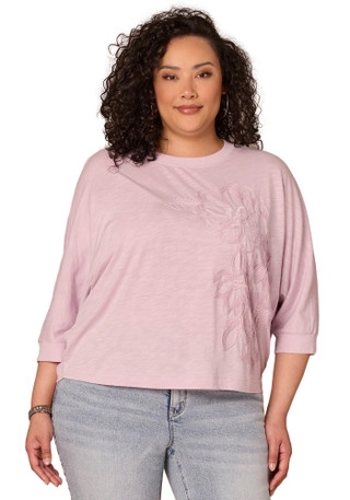 Thumbnail 1: Democracy Plus 3Q Applique Dolman Top 