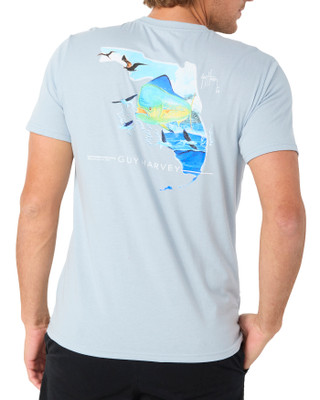 Thumbnail 3: Guy Harvey Men's Short Sleeve Logo Marlin Graphic Tee 