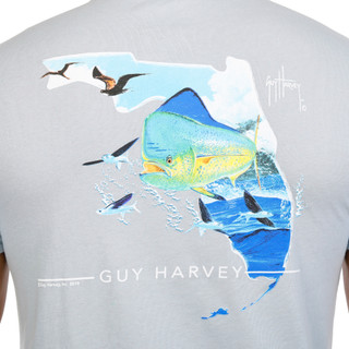 Thumbnail 4: Guy Harvey Men's Short Sleeve Logo Marlin Graphic Tee 