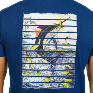 Thumbnail 3: Guy Harvey Men's Short Sleeve Logo Marlin Graphic Tee 