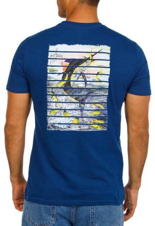 Thumbnail 1: Guy Harvey Men's Short Sleeve Logo Marlin Graphic Tee 