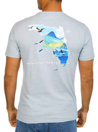 Thumbnail 2: Guy Harvey Men's Short Sleeve Logo Marlin Graphic Tee 