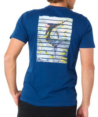 Thumbnail 2: Guy Harvey Men's Short Sleeve Logo Marlin Graphic Tee 