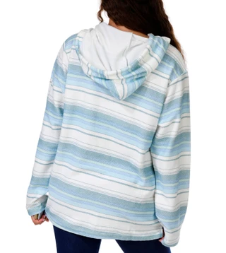 Thumbnail 2: US VINTAGE Juniors Stripe Baja Pullover Hoodie 