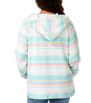 Thumbnail 2: US VINTAGE Juniors Stripe Baja Pullover Hoodie 