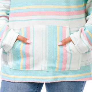 Thumbnail 3: US VINTAGE Juniors Stripe Baja Pullover Hoodie 