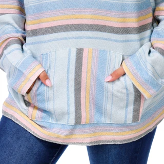 Thumbnail 5: US VINTAGE Juniors Stripe Baja Pullover Hoodie 