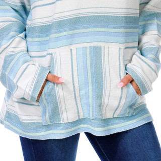 Thumbnail 3: US VINTAGE Juniors Stripe Baja Pullover Hoodie 